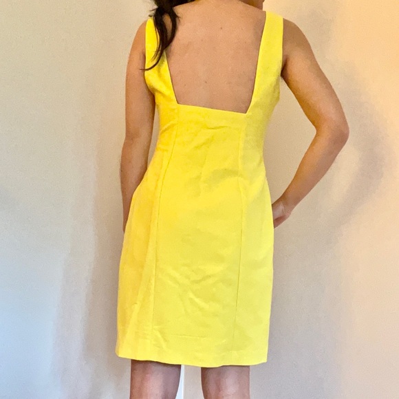 Zara: Yellow MIDI dress - Picture 3 of 4